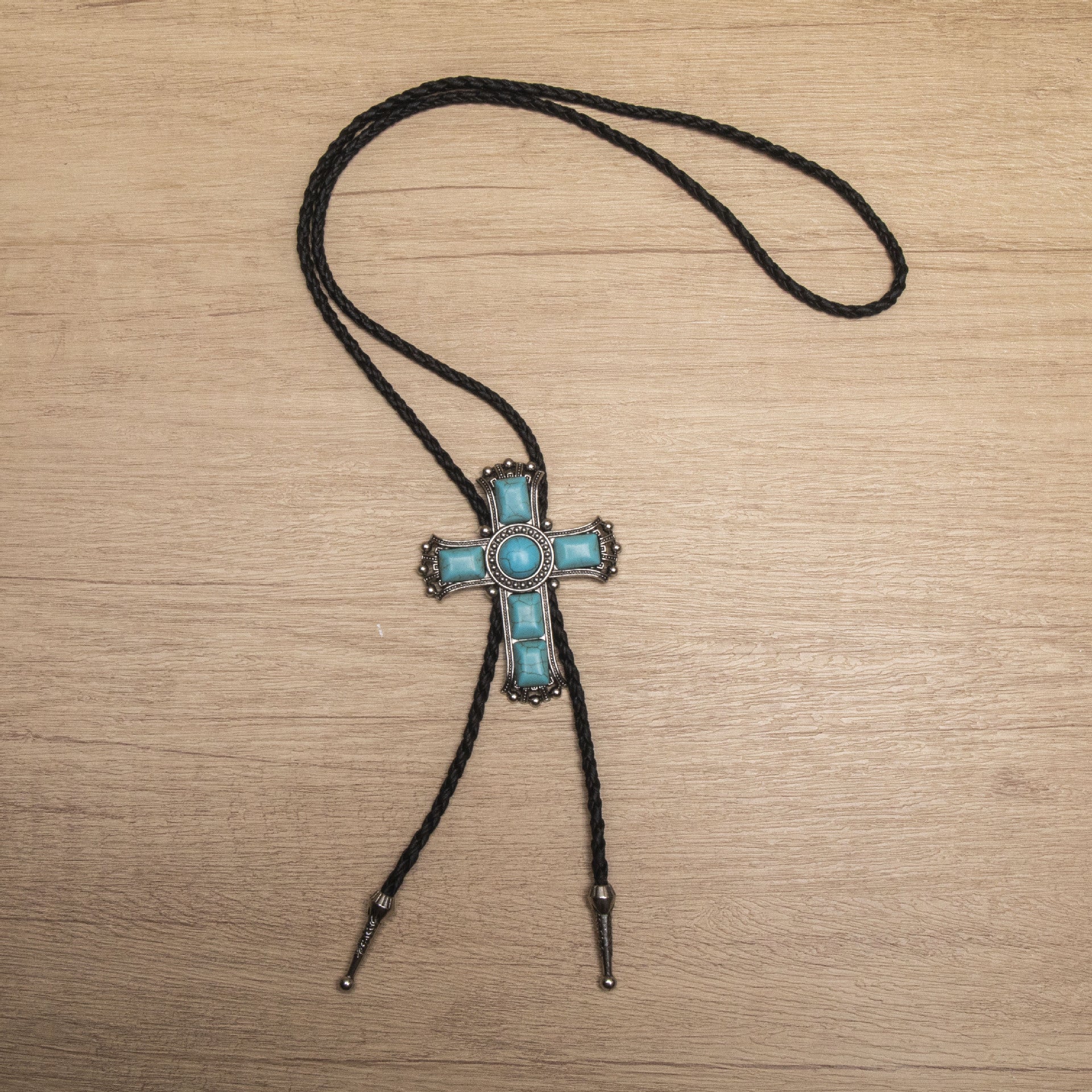 Wholesale Retro Bolo Tie Collar Rope Long Y-Shaped Necklace